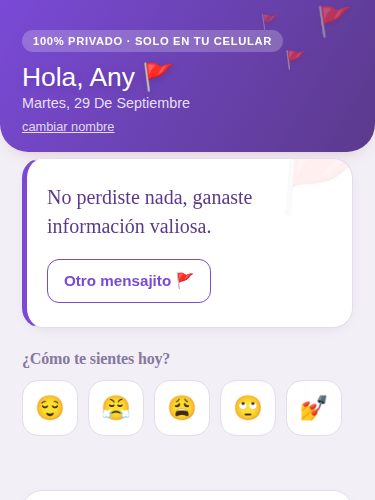 Captura de la pantalla principal de la app Mi Radar